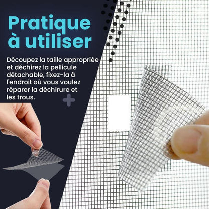 Ruban adhésif de réparation pour écran de moustiquaire à fenêtre