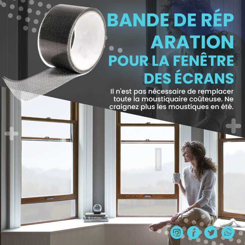 Ruban adhésif de réparation pour écran de moustiquaire à fenêtre