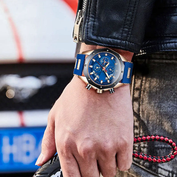 Élégance Montre avec Bracelet en Silicone