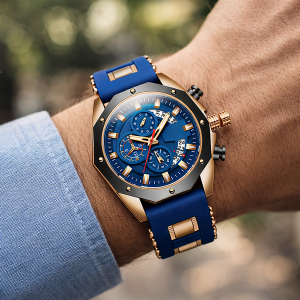 Élégance Montre avec Bracelet en Silicone