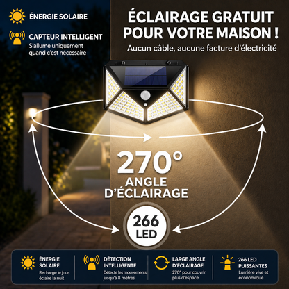 Vous rentrez encore dans le noir ? LumiGuard illumine et protège votre maison — chaque nuit