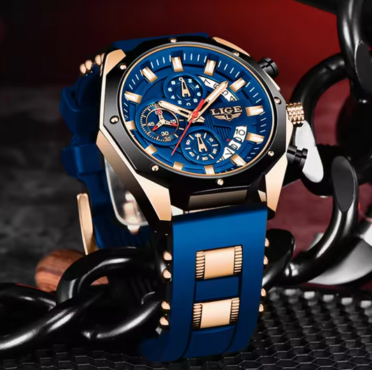 Élégance Montre avec Bracelet en Silicone