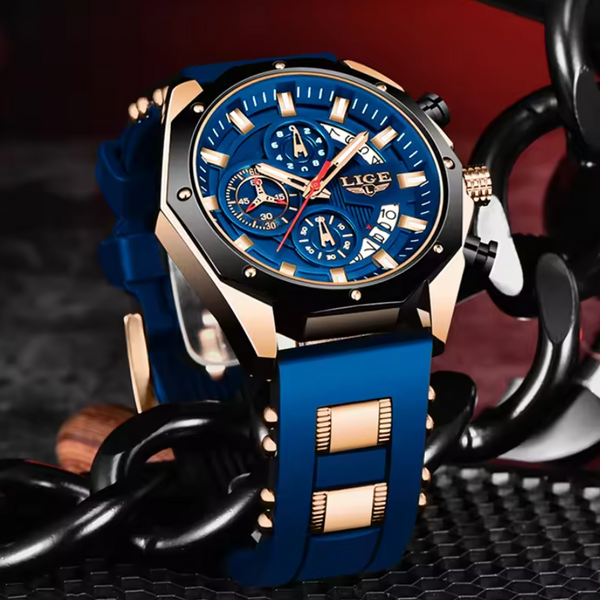 Élégance Montre avec Bracelet en Silicone